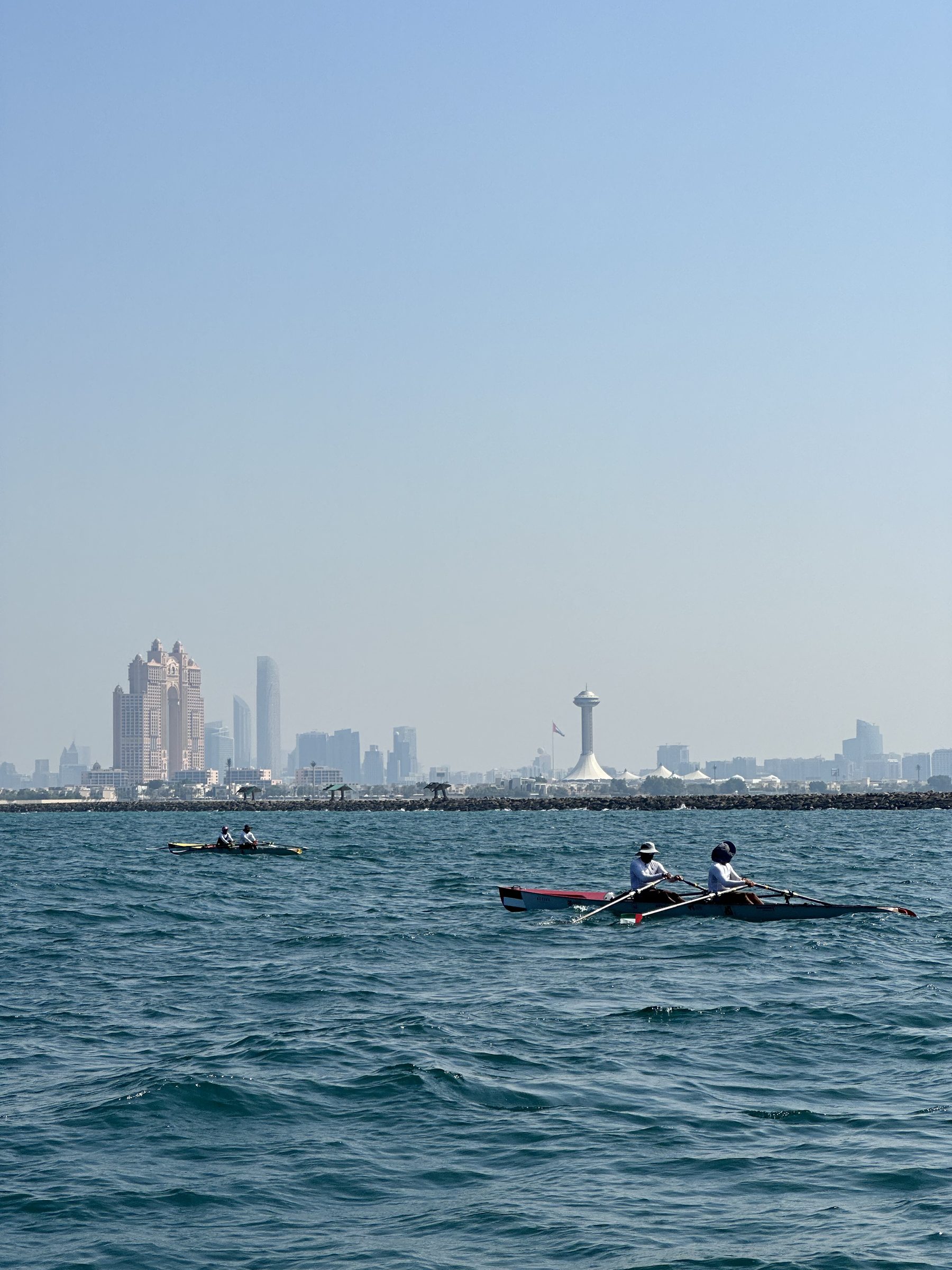 Row400 rowers on the water