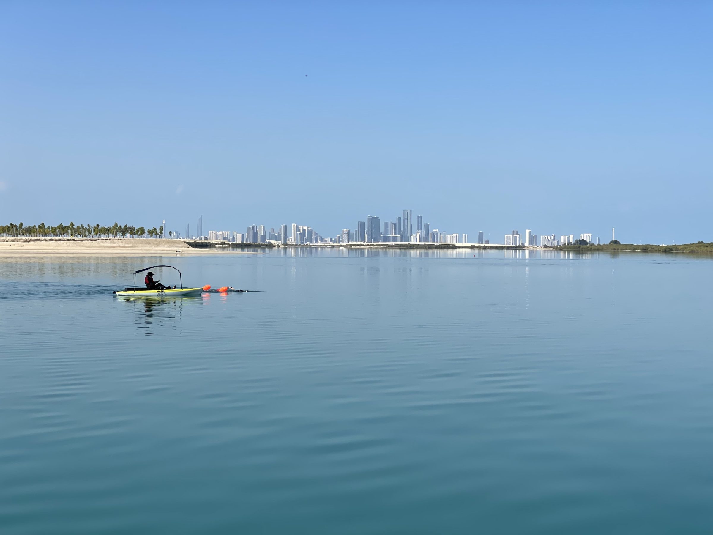 Swim62 swimmers on open water in Abu Dhabi